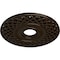 Ekena Millwork Robin Ceiling Medallion (Fits Canopies up to 6 1/4"), 22 1/4"OD x 4 3/4"ID x 1 1/4"P, Bronze CM22RBBZS - alternate 4
